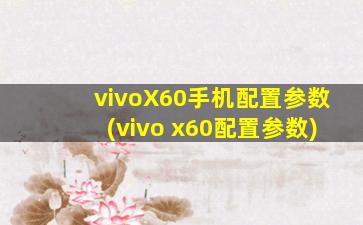vivoX60手机配置参数(vivo x60配置参数)